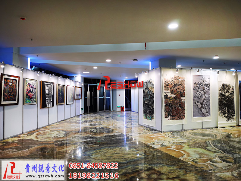 都勻畫展布置公司，畫展展闆展架出租免費(fèi)搭建